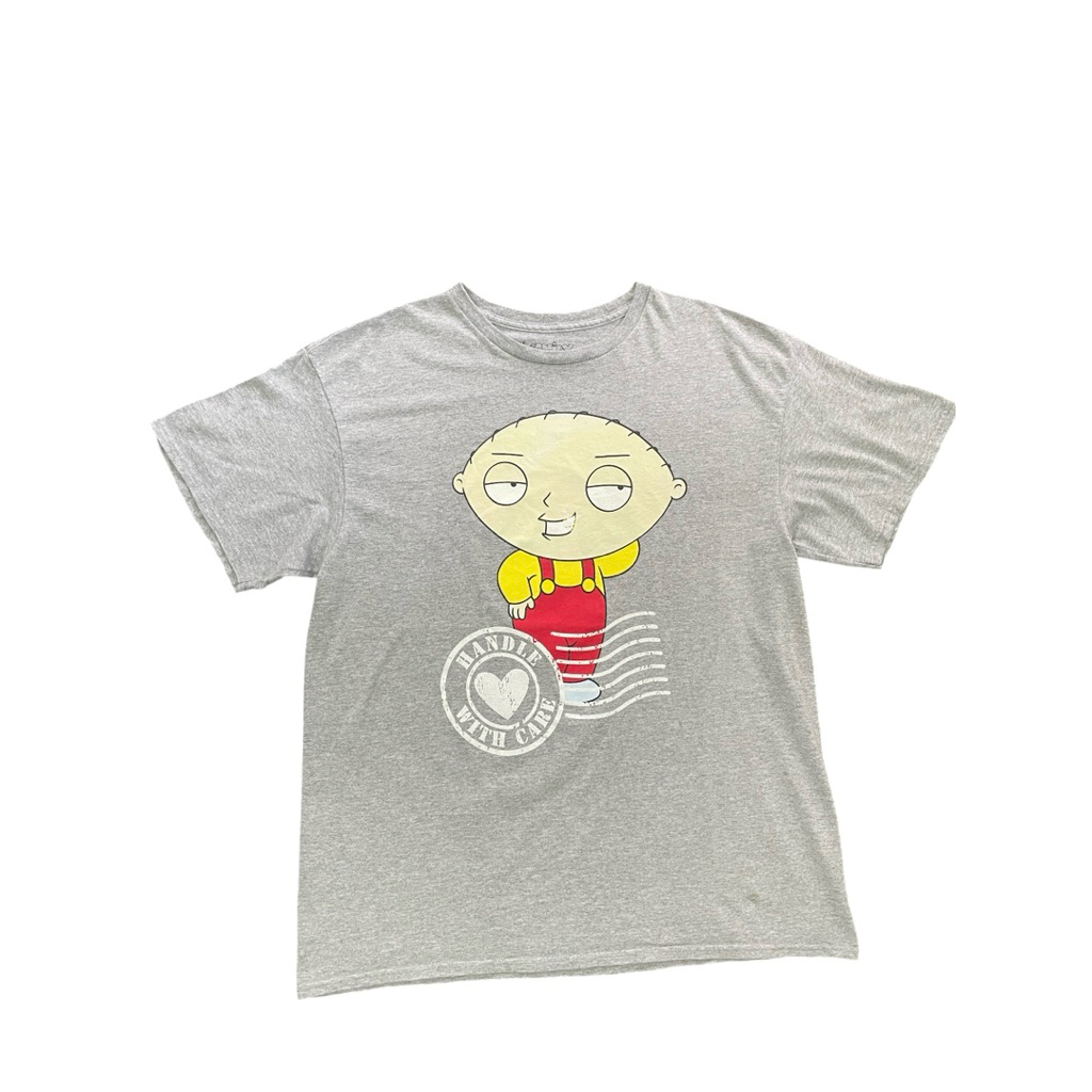 เสื้อยืดวินเทจ FAMILY GUY โทนสีเทา สวยสวย