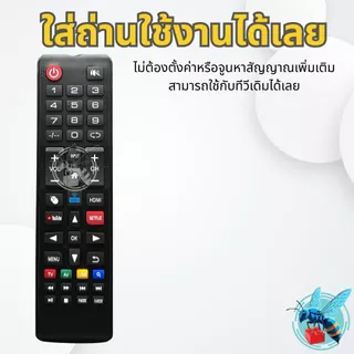 รีโมททีวี เอ็กซ์โพส EXPOSE รุ่น EX2 ใช้กับ EXPOSE Smart TV