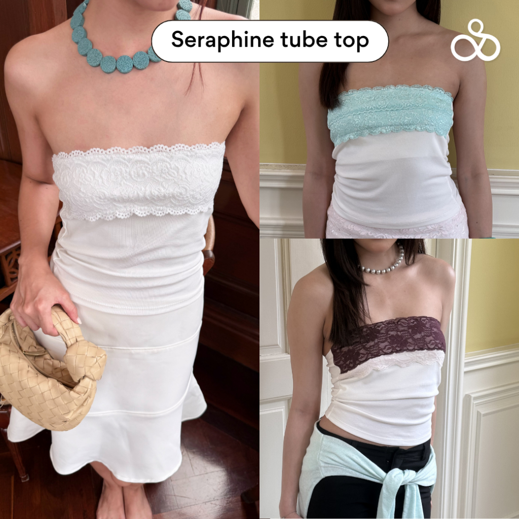 Sistersfabric - Seraphine tube top เกาะอกผ้ายืดยุ่นไม่บาง ตก