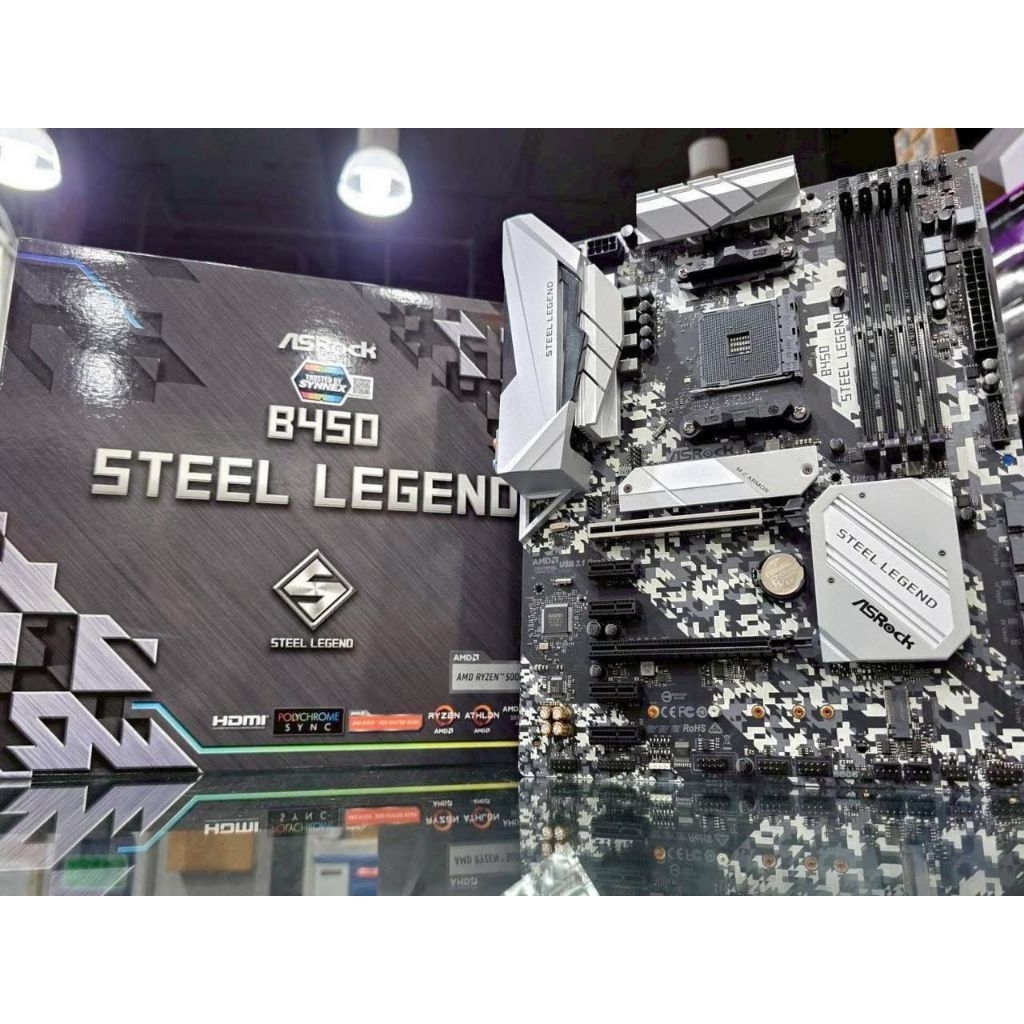 ASROCK B450 STEEL LEGEND AM4 MAINBOARD