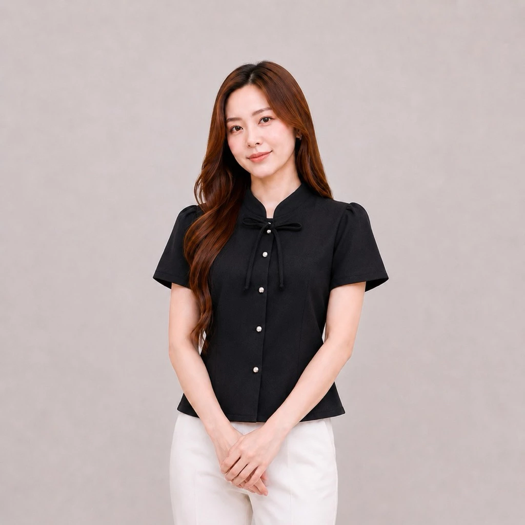 เสื้อพื้นเมืองทรงจิตรลดา แขนสั้น