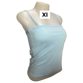 เสื้อเกาะอกมีสายบิ๊กไซส์XL เอวลอย (ผ้าคอตตอน) สาวอวบ​ ใส่สบายไม่ร้อน เนื้อผ้ายืดตามตัว
