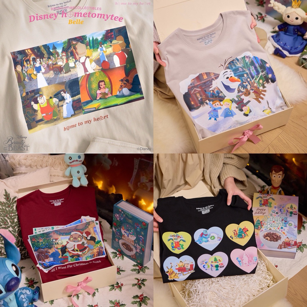 NEW (แถมลากลาส) รวมเสื้อ Disney WishCelebrations | เสื้อยืดคอกลม Home To My Heart