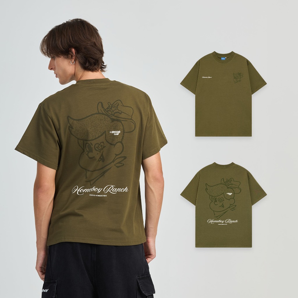 HOMEBOY เสื้อOVERSIZE HB.MAX.GUN.SLINGER คอตตอน100% ใส่ได้ทุกวัน