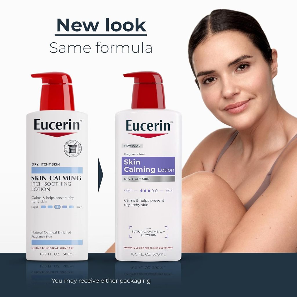 โลชั่นบำรุงผิว Eucerin สูตรอ่อนโยน สำหรับผิวแห้ง คัน  Eucerin, Skin Calming Lotion, Dry, Itchy Skin 