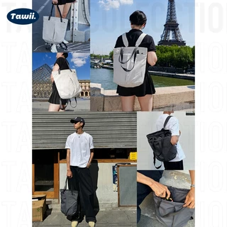Tawii. กระเป๋าเป้ ไนลอน Unisex Backpack เป้เดินทาง กระเป๋าคอม 18L กระเป๋า สามารถถือด้วยมือได้