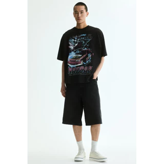 H&M(เอชแอนด์เอ็ม) เสื้อยืดทรงโอเวอร์ไซส์ ผู้ชาย 1159823_25