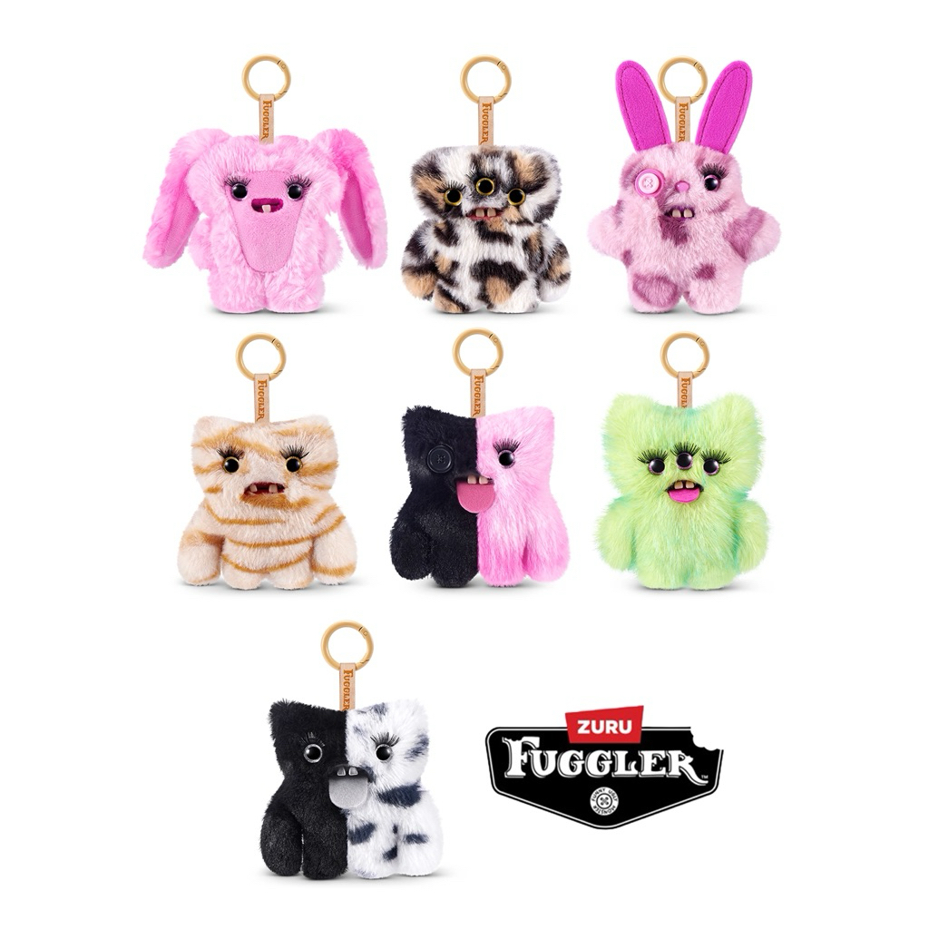 ACTIONCITY (1 จุ่ม) Fuggler Sassy Cuties Squad Plush Keychain Blind Box
