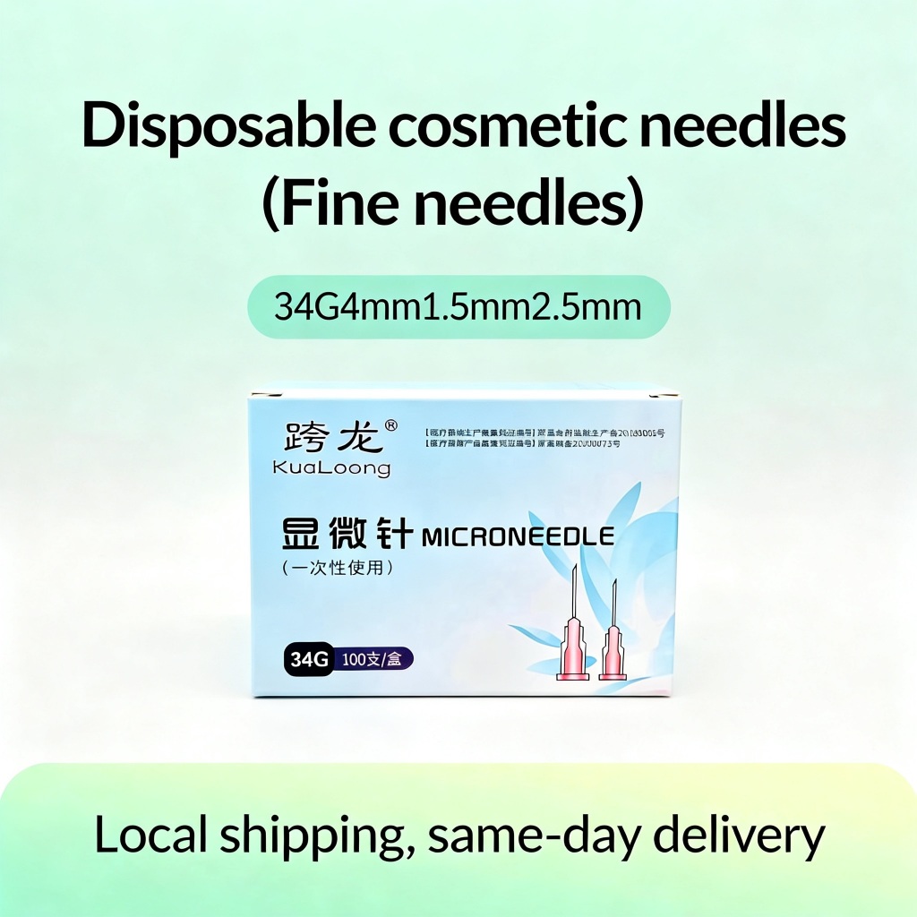Imported Korea 34G Stainless Fine Skin Care Tip EO Sterilized Individually Packed For Beauty Studio Home Use