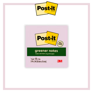Post-it note โพสท์อิท กระดาษโน๊ตกาวในตัว กระดาษกรีนเนอร์โน๊ต 3 x 3 นิ้ว โพสอิท 3M รุ่น Super sticky No.654-24,654-1