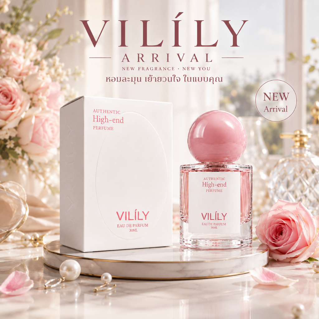 【สินค้าใหม่ โปรพิเศษ】VILILY ร้านเจ้าของแบรนด์ Pink Blossom Perfume | น้ำหอมผู้หญิง 30ml กลิ่นดอกไม้ หอมละมุน ใช้ได้ทุกวั