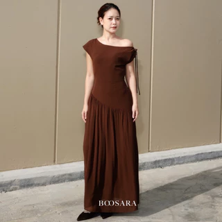 BOOSARA : Queenie Dress (ควีนนี่) ชุดที่ใส่ไปทำงานหรือไปเที่ยวก็เอาอยู่- BSR C.