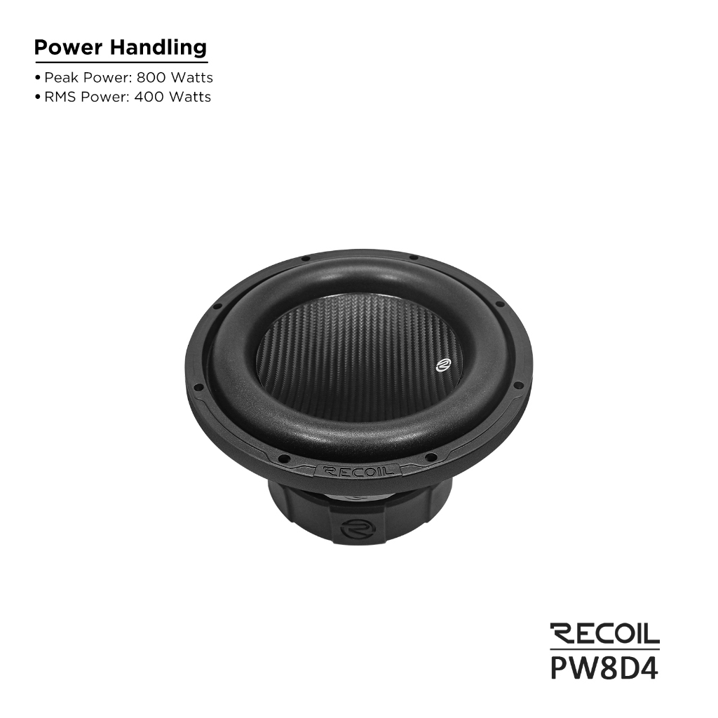 ลำโพงซับวูฟเฟอร์ 8 นิ้ว แบร์นด์อเมริกา PW8D4 Echo Pro 8 Inch