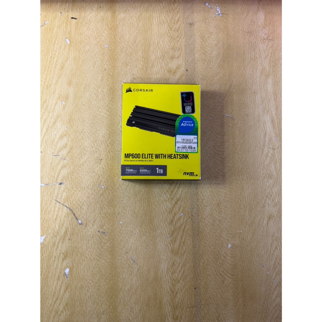 ขายM.2มือหนึ่ง CORSAIR MP600 ELITE WITH HEATSINK 1TB M.2 PCIe 4.0