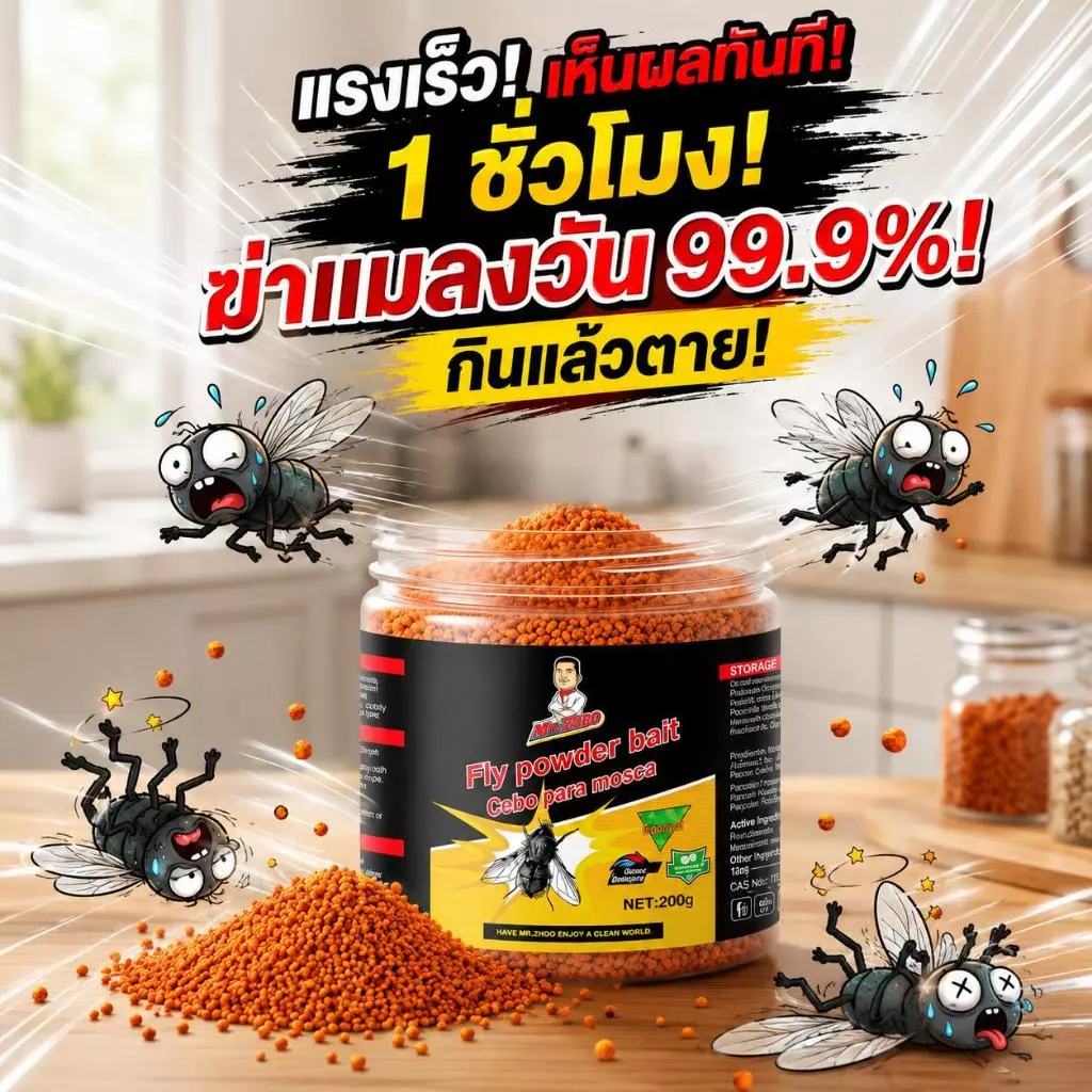 🦟แมลงวันหายเกลี้ยงใน 24 ชั่วโมง🚫ไล่แมลงวัน กำจัดแมลงวัน ผงไข่เน่า ฆ่าแมลงวัน 🇯🇵 สูตรนำเข้าจากญี่ปุ่น