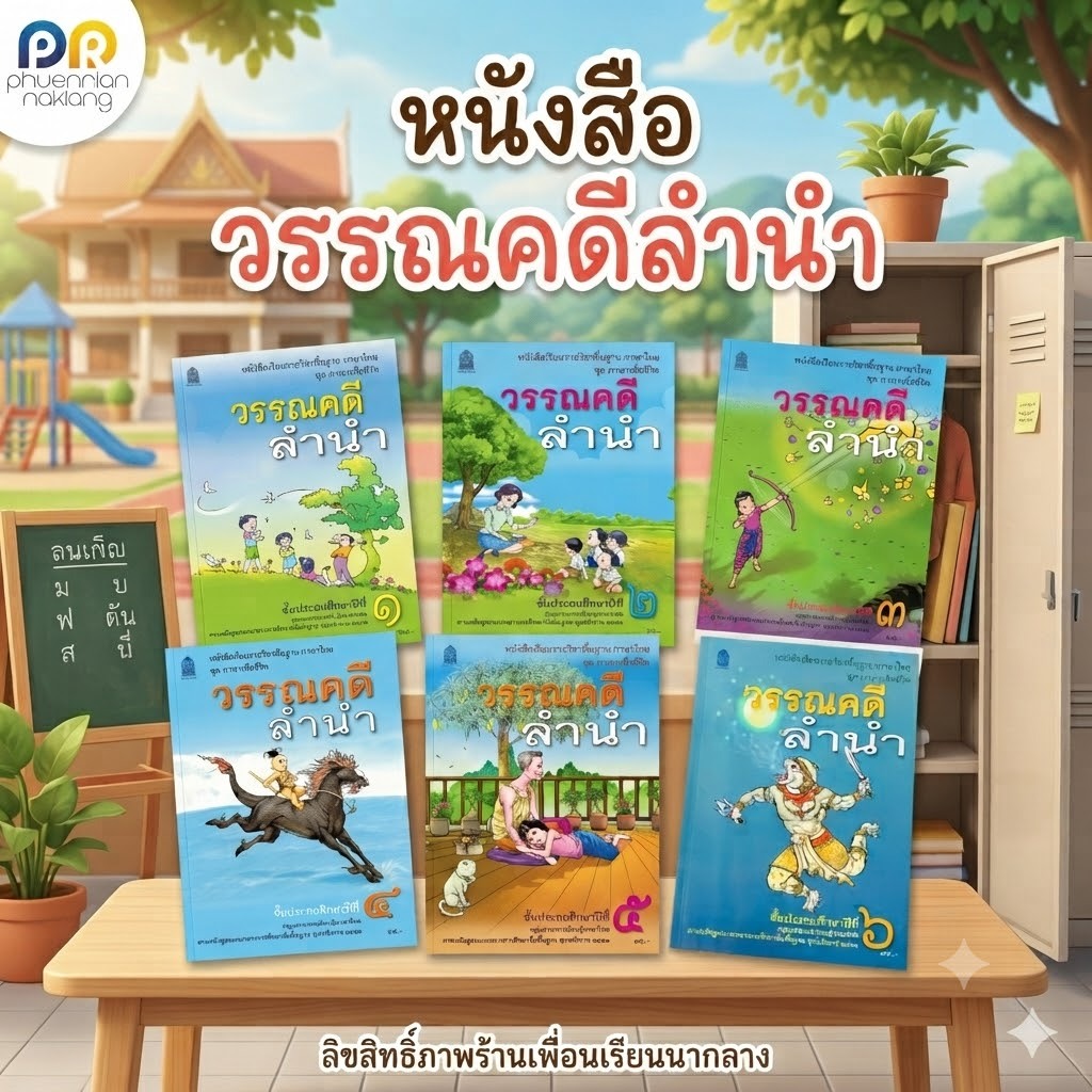 หนังสือ วรรณคดีลำนำ ป.1-6 กระทรวง