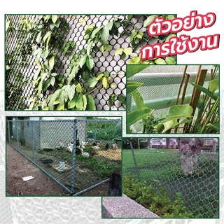 （5/10/25เมตร） ตาข่ายพลาสติก ตะแกรงพลาสติก สีขาว ตาข่ายล้อมไก่ ล้อมรั้้วขนาดตา 6 มิล-18มิล คุณภาพสูง ตาข่ายPVC