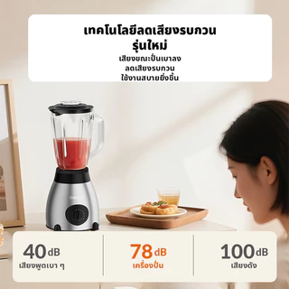 Dreepor เครื่องปั่น 2in1 ปั่นน้ำแข็งได้ พร้อมโถปั่นและโถบดแห้ง ใช้งานอเนกประสงค์