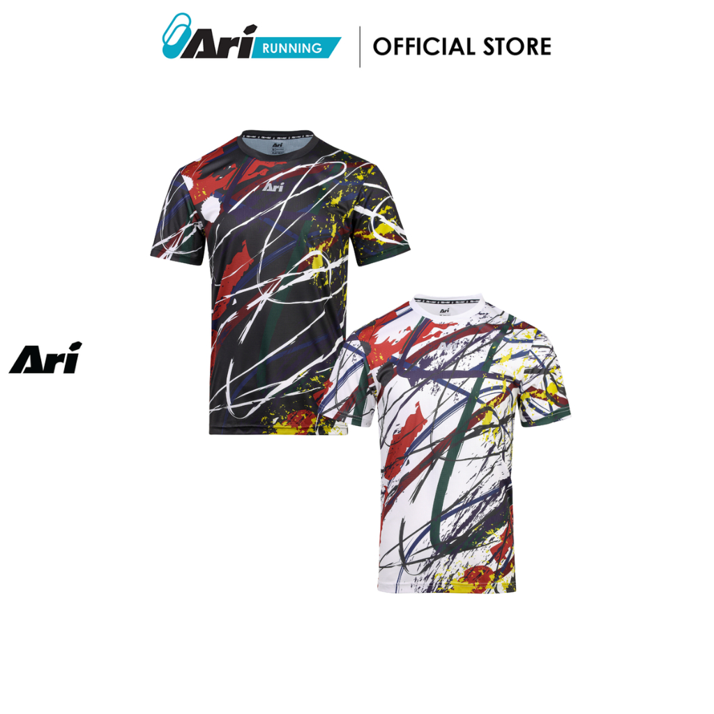 ARI ADEPT UNITY SPLASH GRAPHIC RUNNING TEE - เสื้อวิ่ง อาริ UNITY SPLASH