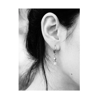moraa - PATINA (Earrings stone) ต่างหูสแตนเลส ประดับหินธรรมชาติ