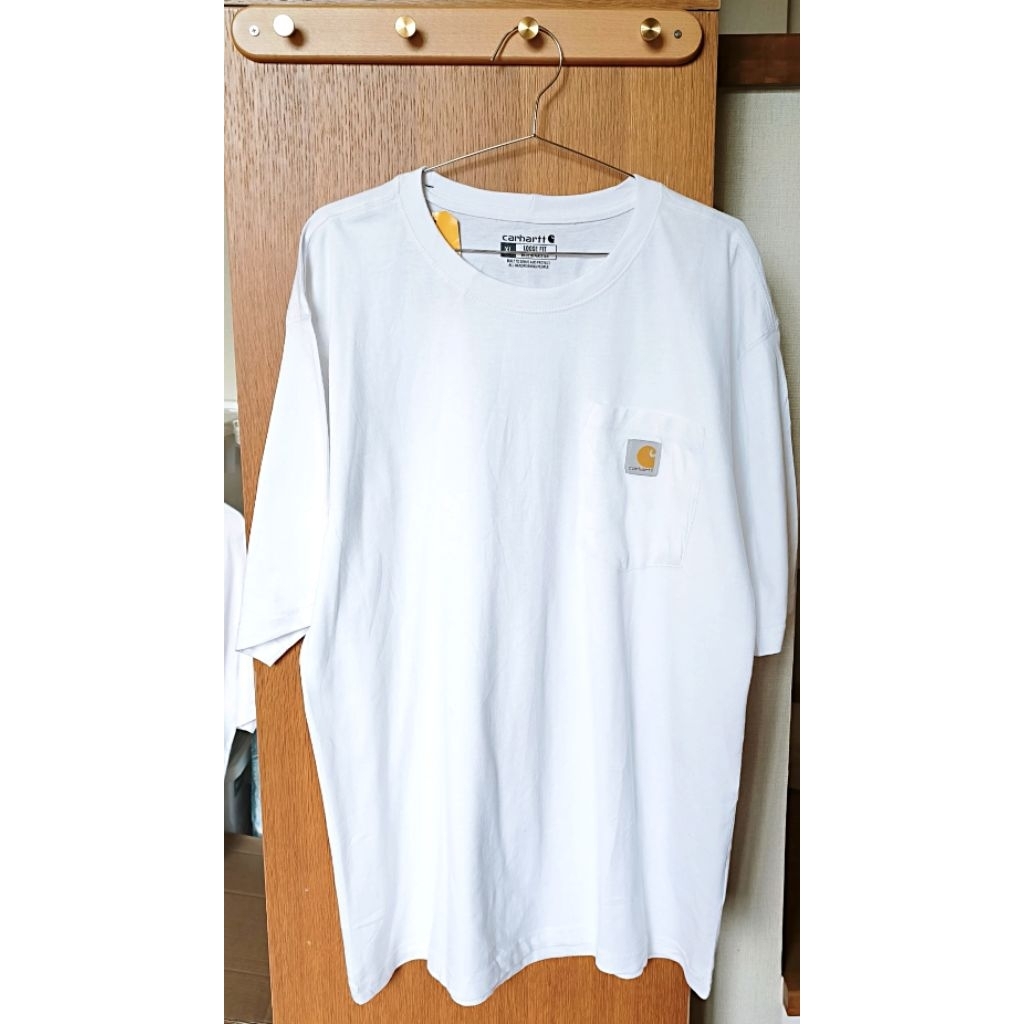 Carhartt k87 เสื้อยืดกระเป๋าหน้า แนวสตรีท ทรง Oversized