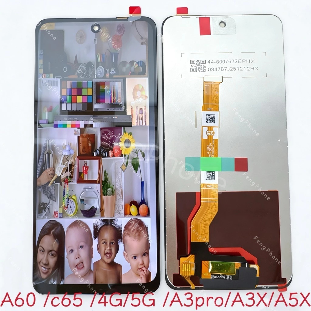 ชุดหน้าจอ For OPPO A60 4G/realme C65 4G/realme C65 5G/realme 12X 5G/A3 Pro/A3X/A3 5G/A3 4G/A60 5G/A5