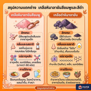 Home Office เกลือชมพูหิมาลายัน (ง่วนสูน) ตามมือที่ 1 เกลือหิมาลายัน เกลือ Himalayan Pink Salt, Himalayan Black Salt