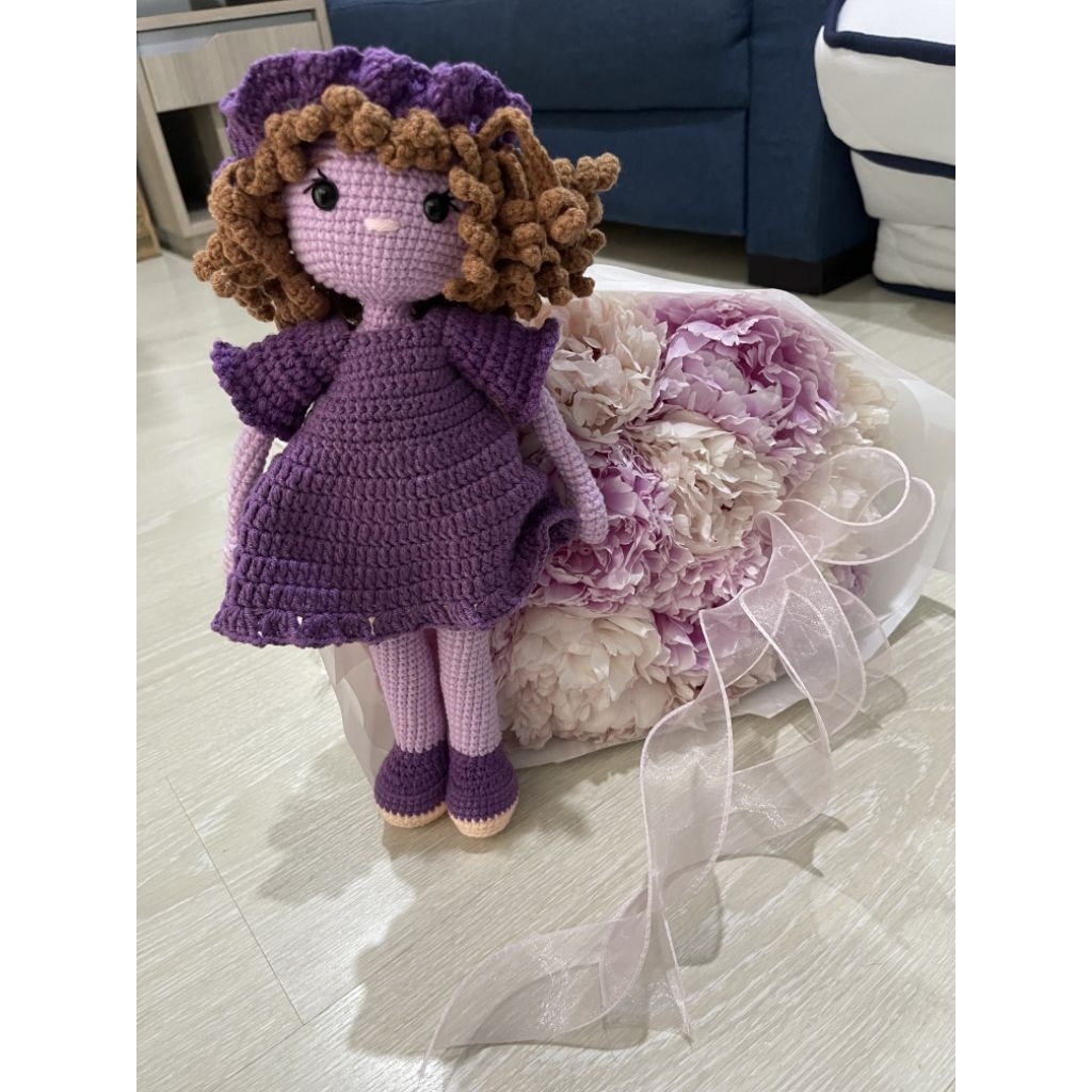 crochet doll onhand 40cm long