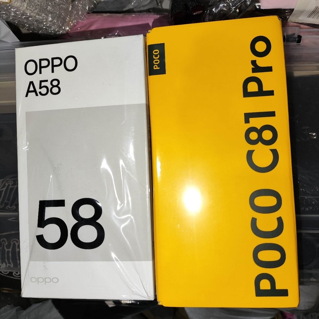 โทรศัพท์มือถือ oppo a58 4g(6+128),poco c81 pro(4+64)มือหนึ่ง
