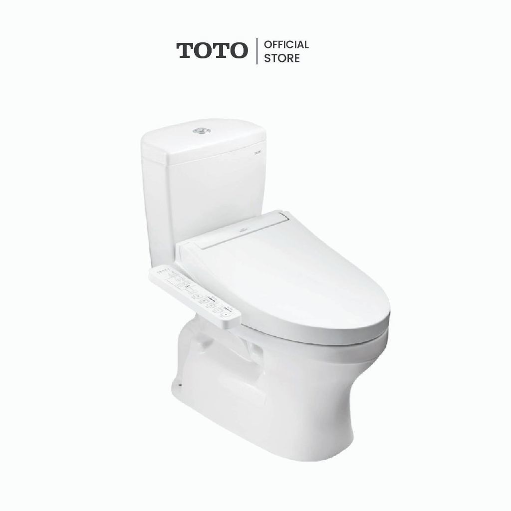 TOTO CST340UW2R1 สุขภัณฑ์สองชิ้น 4.8/3 L พร้อมฝารองนั่ง WASHLET™ รุ่น TCF23410ATH