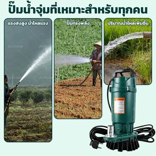 YG ไดโว่ 1 นิ้ว ปั๊มจุ่ม ไดโว่ ปั๊มน้ำ ปั๊มแช่ไฟฟ้า 450W/550W มอเตอร์ทองแดงแท้100%ไดโว่ดูดน้ํา