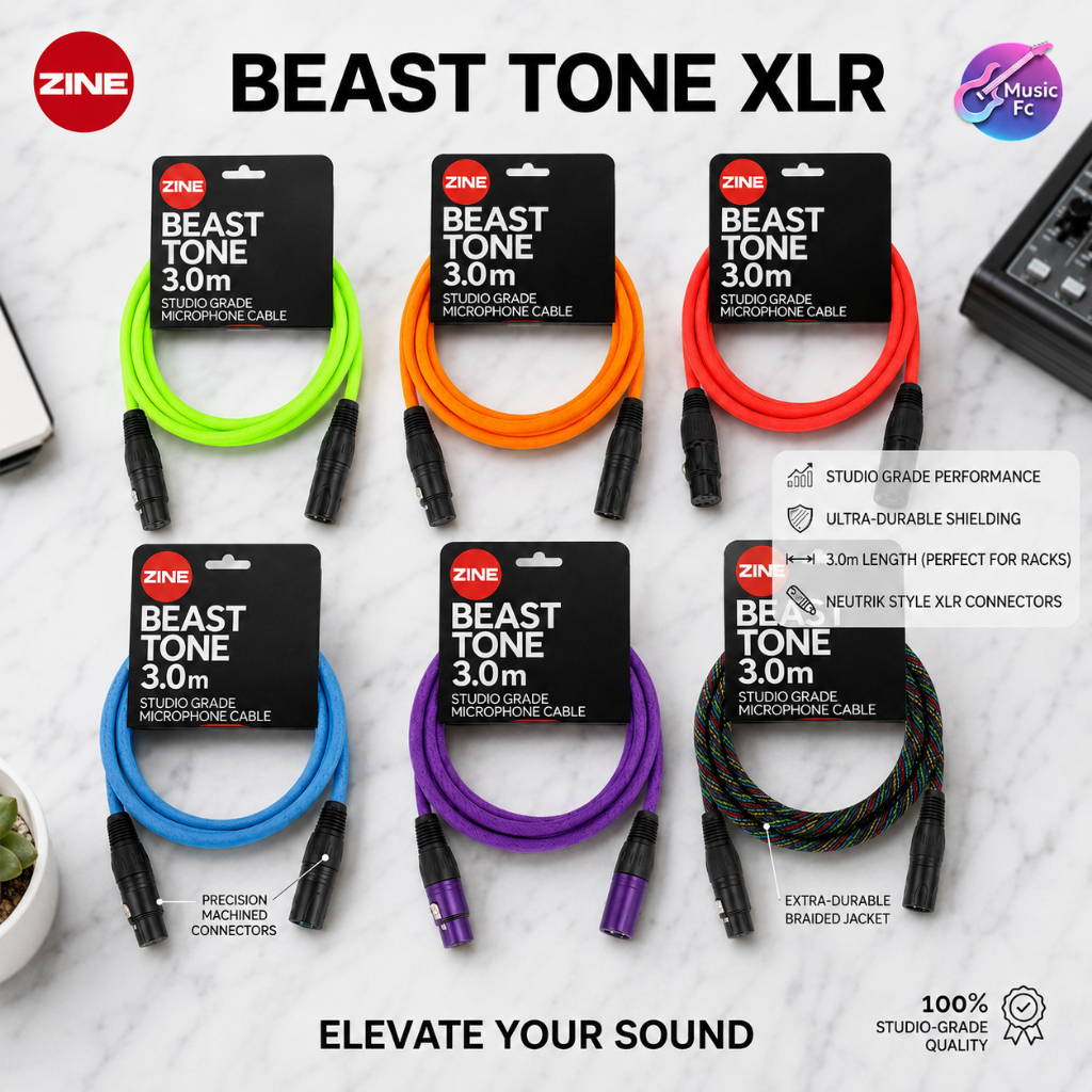 Zine Beast Tone  สายแจ็ค XLR  สายไมค์โครโฟน สตูดิโอ ระดับพรีเมียม ยาว 3m / 6m