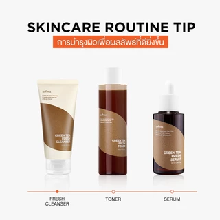 Isntree Green Tea Fresh Cleanser 120ml โฟมล้างหน้าสูตรอ่อนโยน จากชาเขียวเกาะเชจู ช่วยทำความสะอาดสิ่งสกปรก ความมันส่วนเกิ