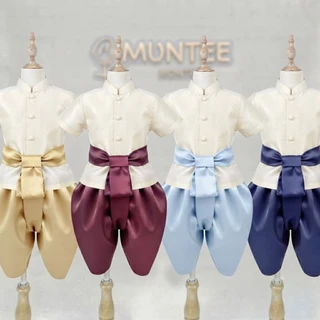 ชุดไทยเด็กผู้ชาย ชุดราชประแตนเด็ก ชุดท่านขุนมีมากกว่า 10สีไซส์1-10 ขวบ