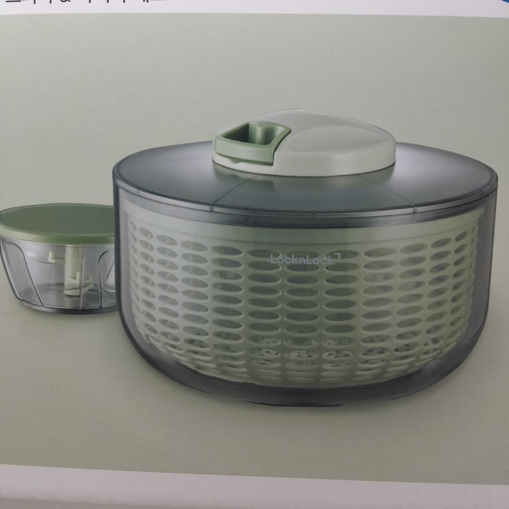 LocknLock Pull Chopper & Salad Spinner เซตเตรียมผักอเนกประสงค์ สลัดน้ำผักแห้งไว บดสับง่ายในพริบตา!
