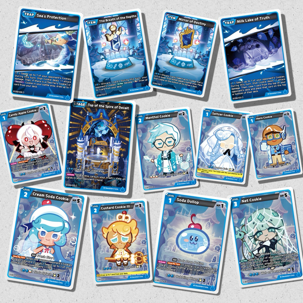 CookieRun ชุด Bs11 ระดับ C,U สีฟ้า ( Eng Ver. )