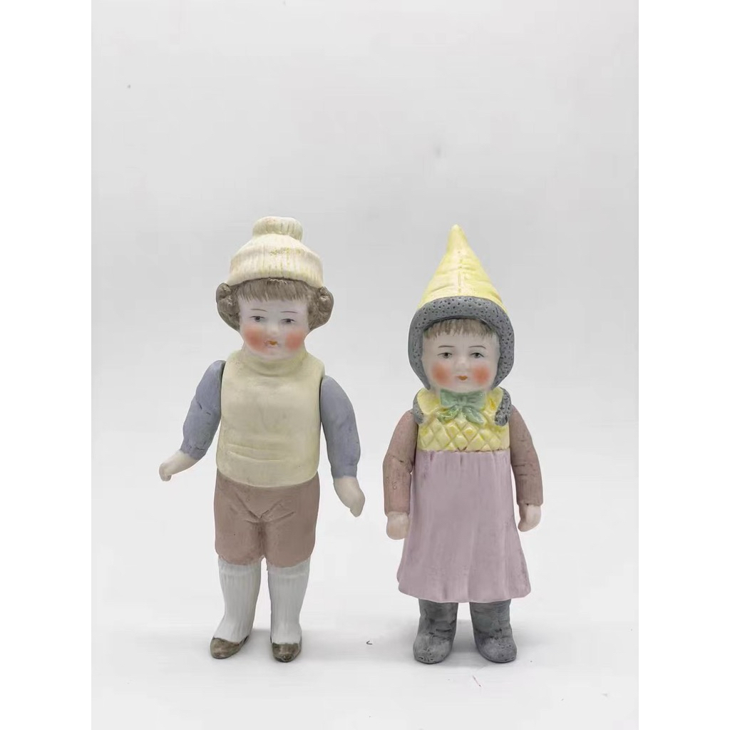 Porcelain Retro Style Hand-Painted Doll
