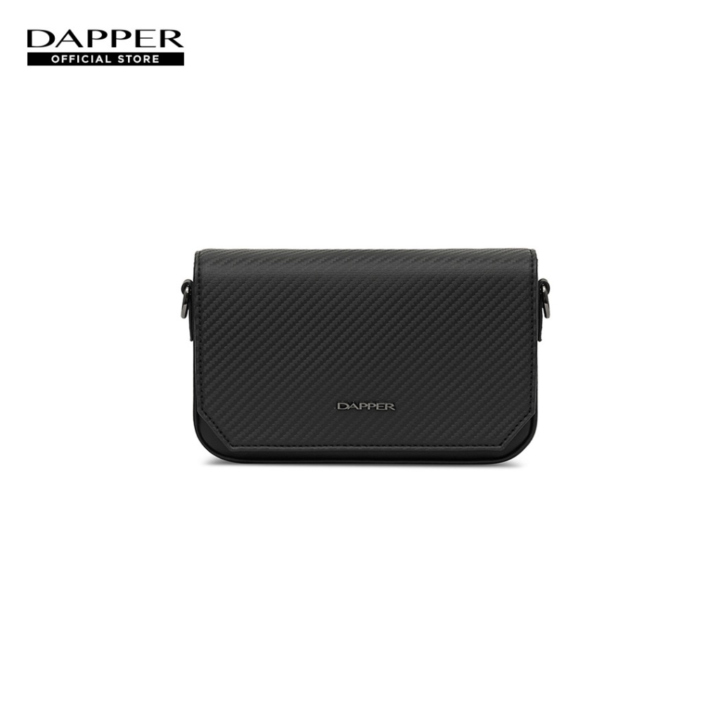 DAPPER กระเป๋าสะพายมินิ Carbon Fiber Essential Mini Crossbody Bag สีดำ (BM7/BK/1229CB4)