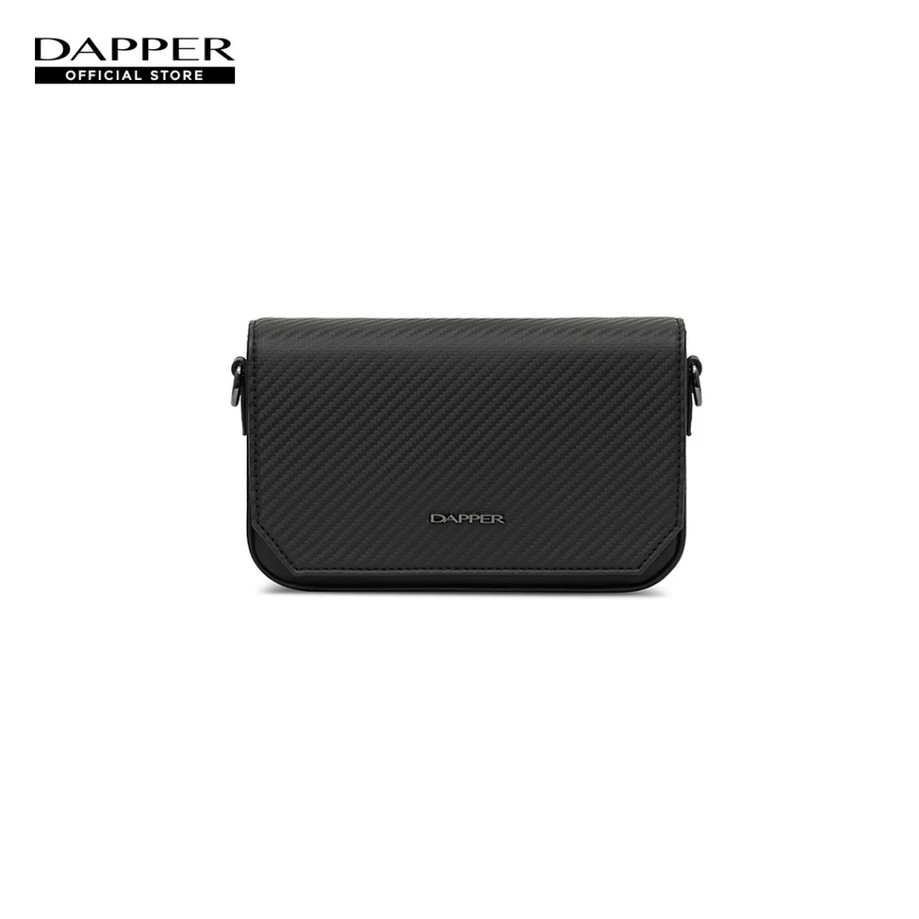 DAPPER กระเป๋าสะพายมินิ Carbon Fiber Essential Mini Crossbody Bag สีดำ (BM7/BK/1229CB4)