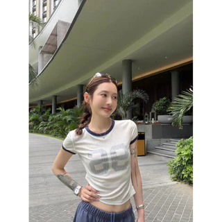 📍พร้อมส่ง📍10320# เสื้อยืดคอกลมแขนสั้น สกรีนลายสกรีนหน้า - หลัง เนื้อผ้าดี ใส่สบาย TAG : WG.WE 🇰🇷
