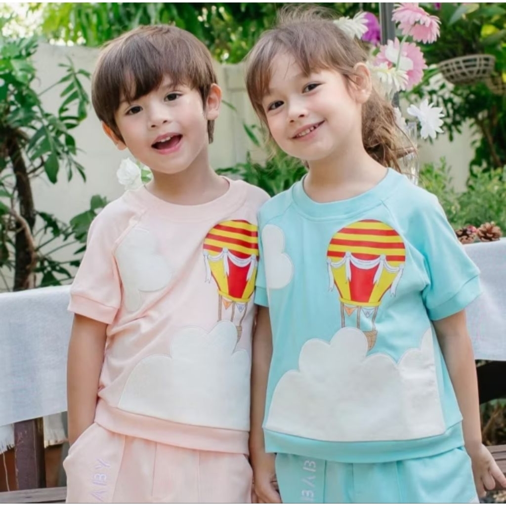 Tiny Whale เสื้อ&กางเกงขาสั้น ไซส์ 3T (ส่งต่อ)