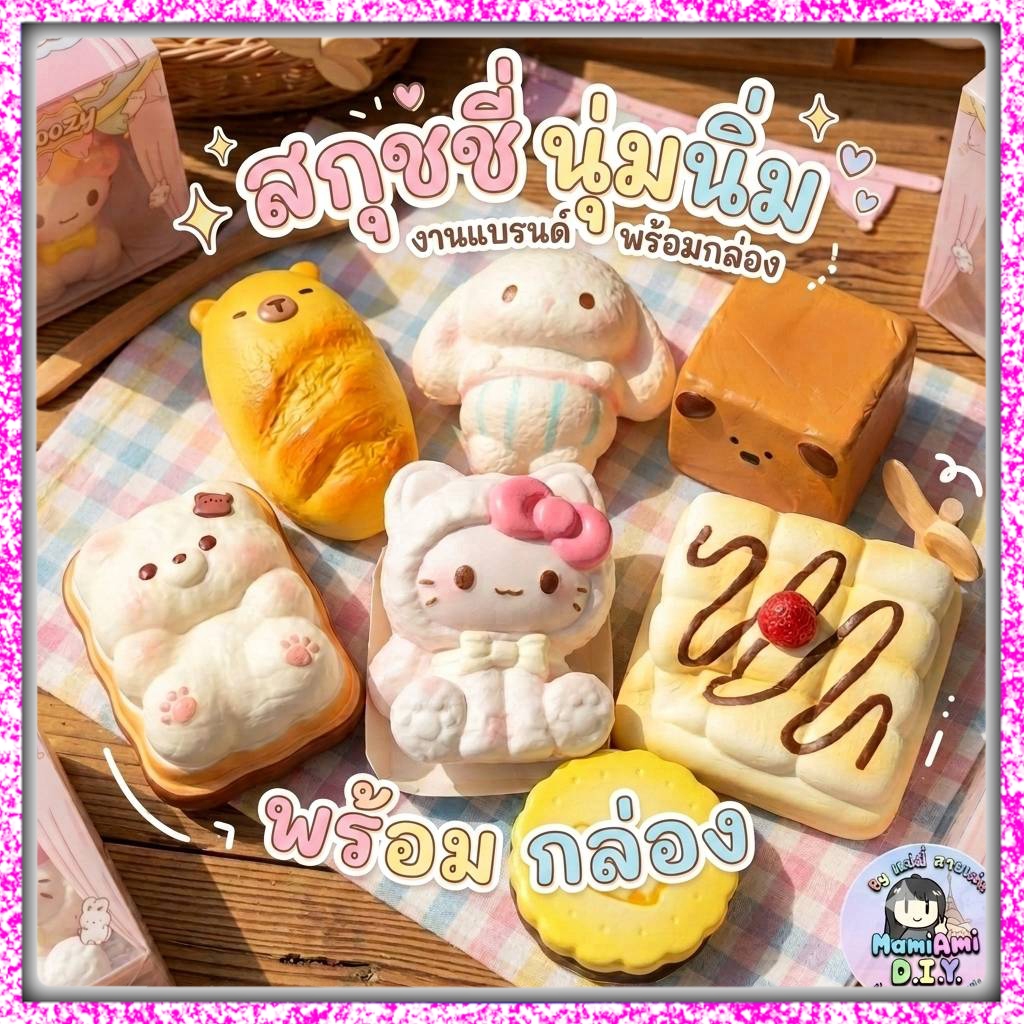 Moozy Squishy! สกุชชี่ งานกล่อง พรีเมี่ยม หอม นุ่ม สโลว์