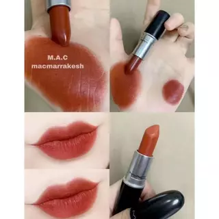 (ฟรีถุง + กล่อง)ลิปสติก M.A.C Powder Kiss Lipstick #314 #316 ลิป mac Matte / Satin