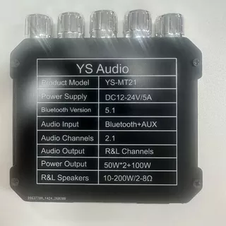 แอมป์จิ๋ว YS MT21/TB21 แท้ บลูทู ธ 5.0 50W * 2 +100W 2.1ช่องสัญญาณบลูทูธเครื่องข mt21แท้ AMP