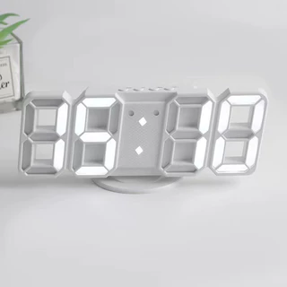 [พร้อมส่ง]นาฬิกา LED 3D มินิมอล บอกเวลา อุณหภูมิ วันที่ ปรับแสงได้ แขวนผนังหรือตั้งโต๊ะ ได้หมด