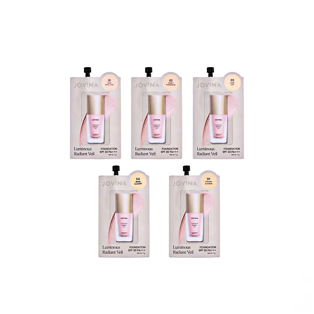 JOVINA - Luminous Radiant Veil Foundation SPF 30 PA+++ (30g.) โจวีน่า ลูมินอส เรเดียนท์ เวล ฟาวน์เดชัน เอสพีเอฟ รองพื้น