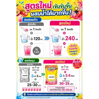 Jooze ผงอัญชันฮันนี่เลมอน เครื่องดื่มสำเร็จรูป 350g สีสดใส ชงน้ำเย็นได้ 1 ถุงได้ 5.6-6 ลิตร ผงน้ำผลไม้ Jooze