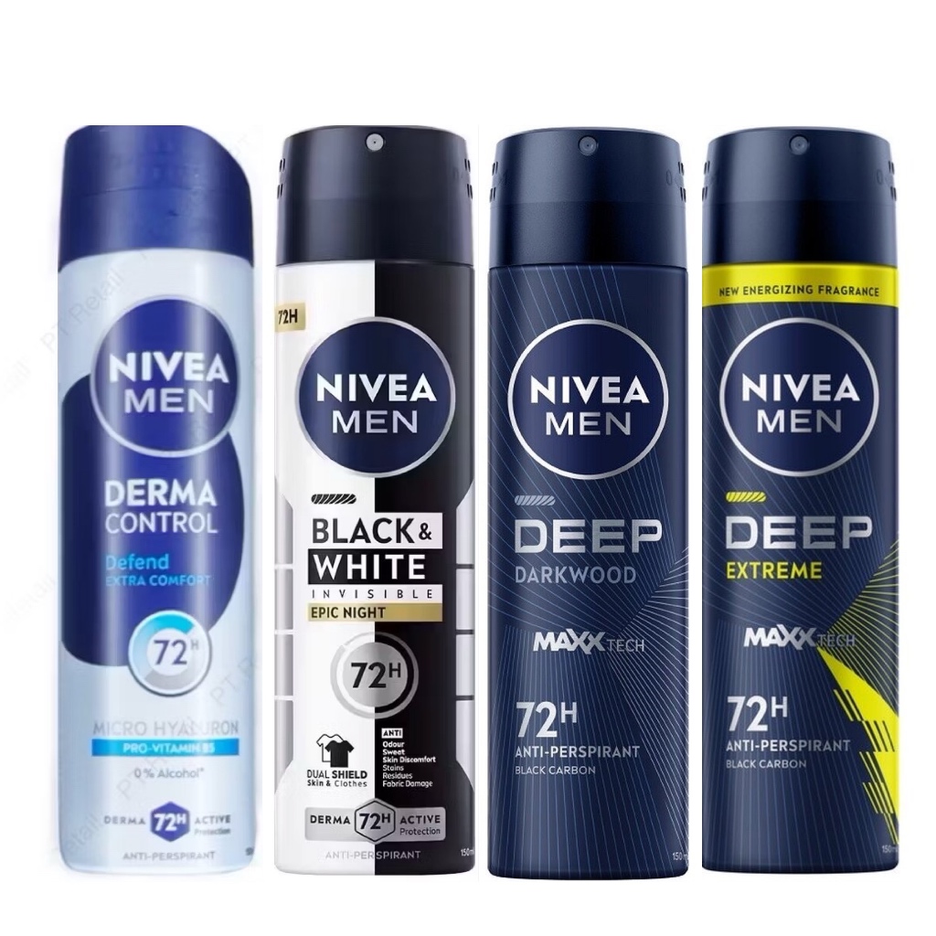 Nivea men spray 50 ml , 150 ml นีเวีย สเปรย์ ผู้ชาย