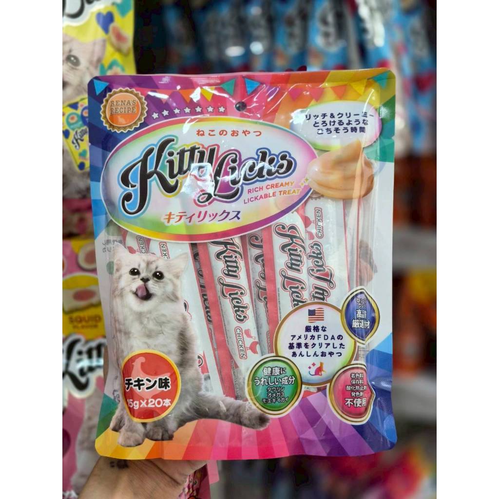 Rena سكاكر قطط سائلة Kitty Licks بالدجاج 15 غ × 20 — صورة 7