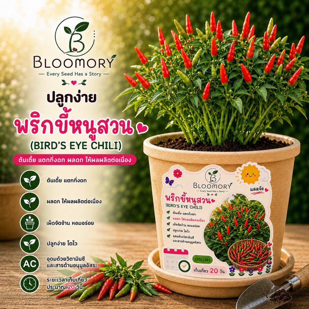 🌱เมล็ดพันธุ์ปลูกง่ายในกระปุก🪴กลุ่มพริก🌶️